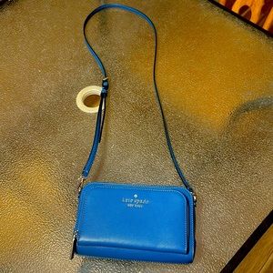 Small royal blue Kate Spade bag used maybe three or four times